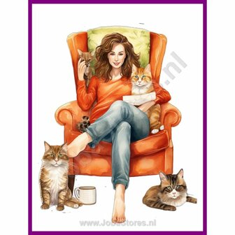 Diamond Painting Crazy Cat Lady