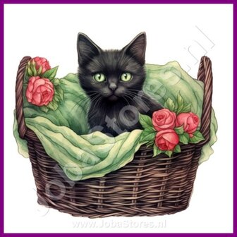 Diamond Painting Kitten in mand