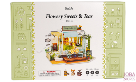 Miniatuur zelfbouw huisje Robotime Flowery Sweets &amp; Teas DG146