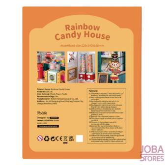 Miniatuur zelfbouw huisje Robotime Rainbow Candy House DG158