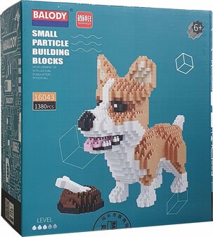 Nanoblocks bouwpakket Balody Corgi