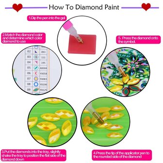 Diamond Painting Houten Dienblad Kat rond TP021-2 (25cm)