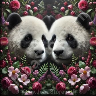 Diamond Painting Twee Pandas