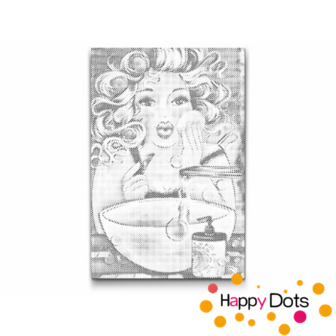 HappyDots DOT Painting Dikke Dames 09 - Make-up 40x60cm - Stippelschilderij