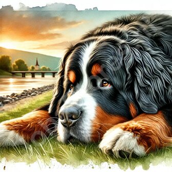 Diamond Painting Berner Sennenhond