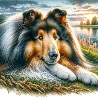 Diamond Painting Collie