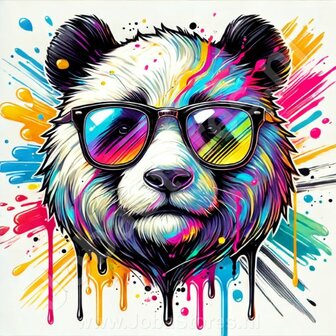 Diamond Painting Panda met zonnebril