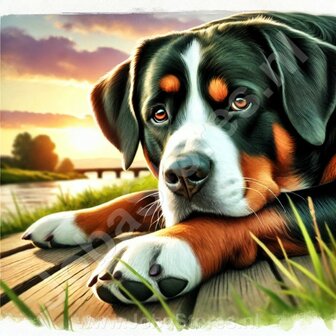 Diamond Painting Grote Zwitserse Sennenhond