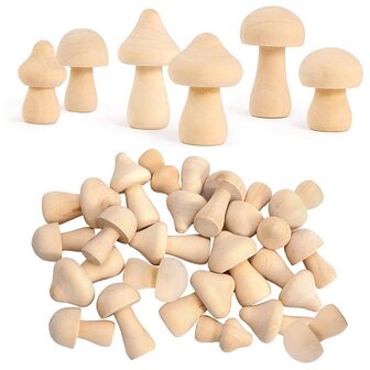 Peg Dolls Paddenstoelen 30 stuks