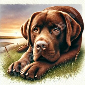 Diamond Painting Golden Retriever Bruin