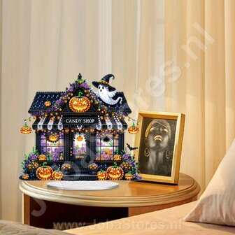 Diamond Painting Staand Halloween Ornament Candy Shop (20cm)