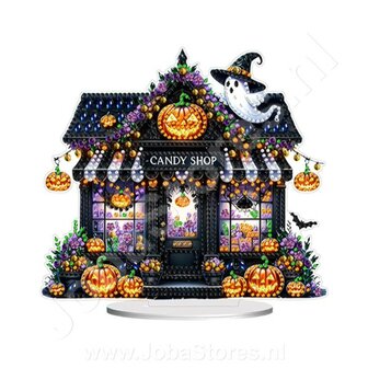 Diamond Painting Staand Halloween Ornament Candy Shop (20cm)