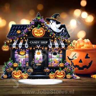 Diamond Painting Staand Halloween Ornament Candy Shop (20cm)