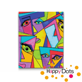 Diamond Painting Gezichten Abstract (HappyDots)