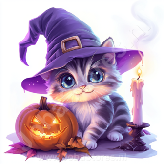 Diamond Painting Halloween kat 01