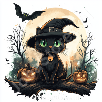 Diamond Painting Halloween kat 03