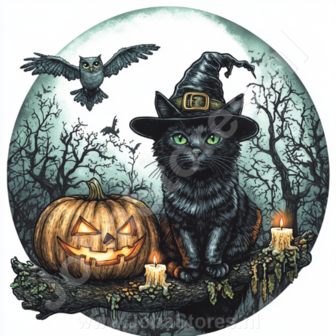 Diamond Painting Halloween kat 04