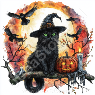 Diamond Painting Halloween kat 05