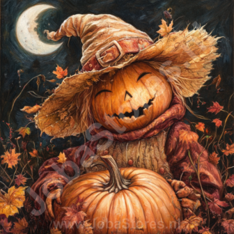 Diamond Painting Halloween vogelverschrikker 06