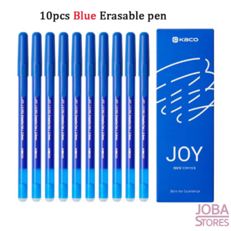 Uitwisbare pennen set Kaco Joy Blauw (10 stuks)