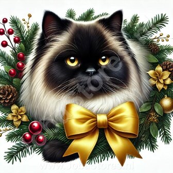 Diamond Painting Kerst Krans - Himalaya kat