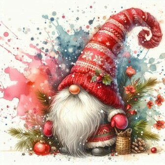 Diamond Painting Kerst Gnome 02