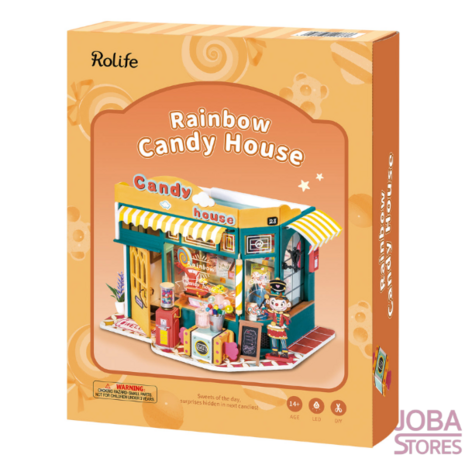 Miniatuur zelfbouw huisje Robotime Rainbow Candy House DG158