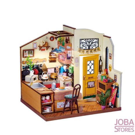 Miniatuur zelfbouw huisje Robotime Cozy Kitchen DG159