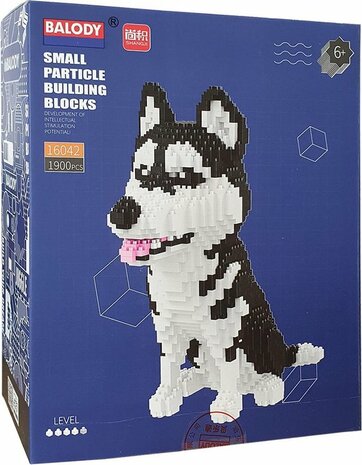 Nanoblocks bouwpakket Balody Husky 01