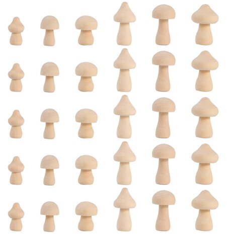 Peg Dolls Paddenstoelen 30 stuks